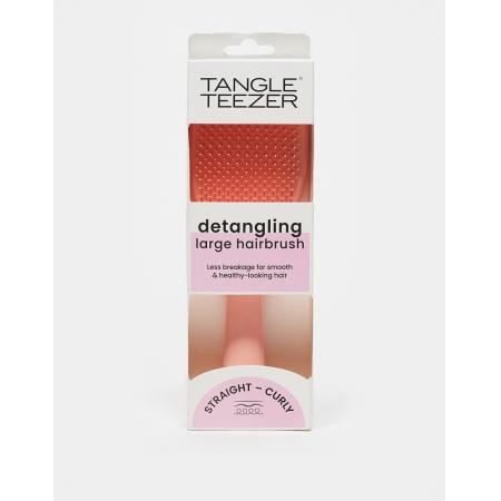 Tangle Teezer The Large Ultimate Detangler Straight to Curly Haarborstel voor stijl en krullend haar in 'Peach Glow'-Geen kleur