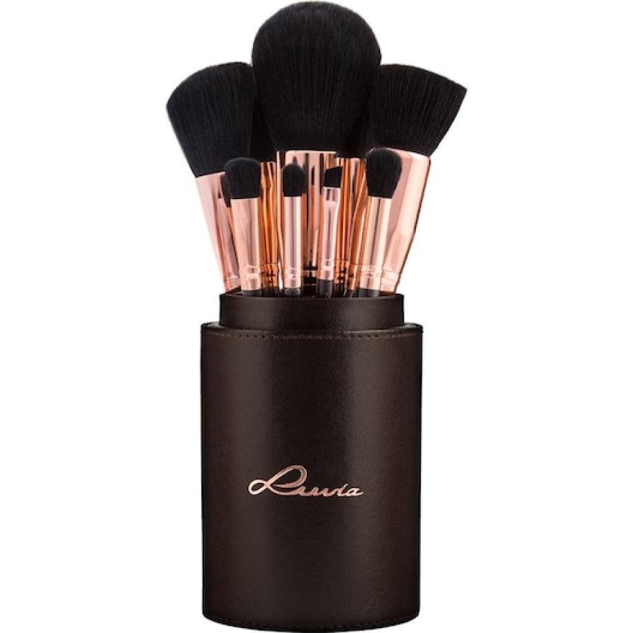 Luvia Cosmetics Brush Set Golden Queen Rose Gold Penselensets Dames