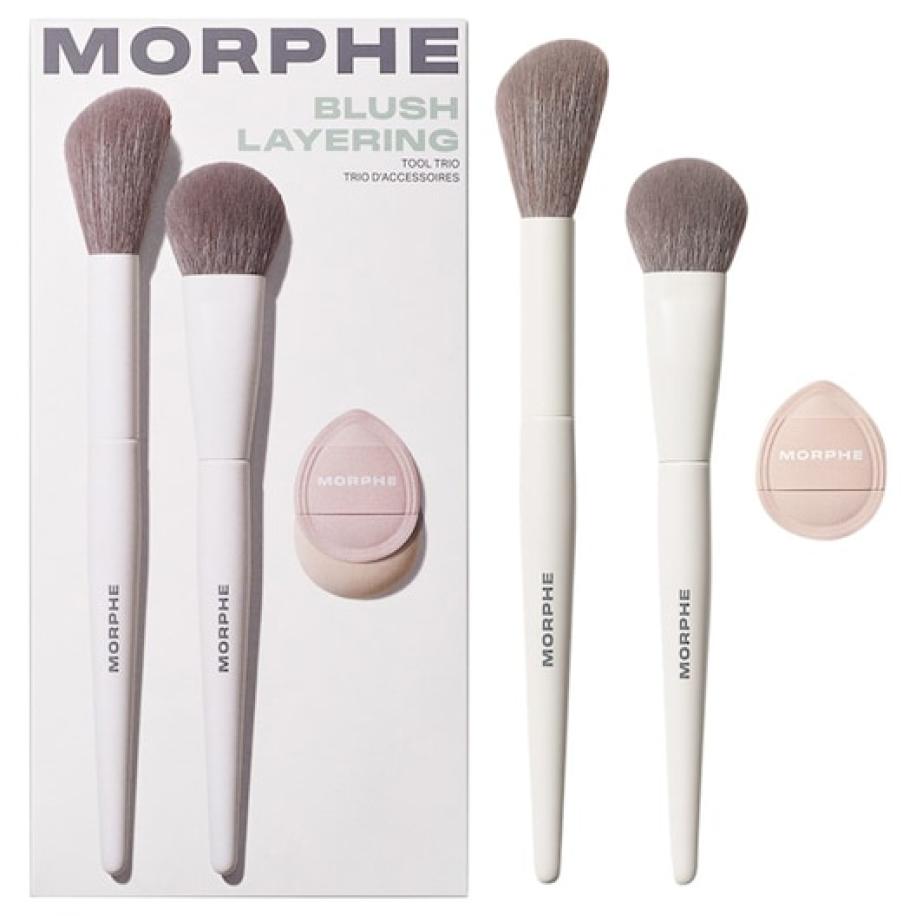 Morphe Sets met gezichtskwasten Blush Layering Tool Trio Penselensets Dames