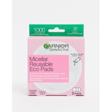 Garnier Herbruikbare make-upremover schijfjes (3 grote schijfjes van microvezel)-Doorschijnend