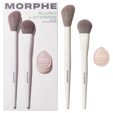 Morphe Sets met gezichtskwasten Blush Layering Tool Trio Penselensets Dames