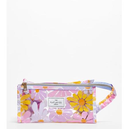 The Flat Lay Co. x ASOS Exclusives Jelly Makeup Box Bag in felle bloemenprint-Veelkleurig