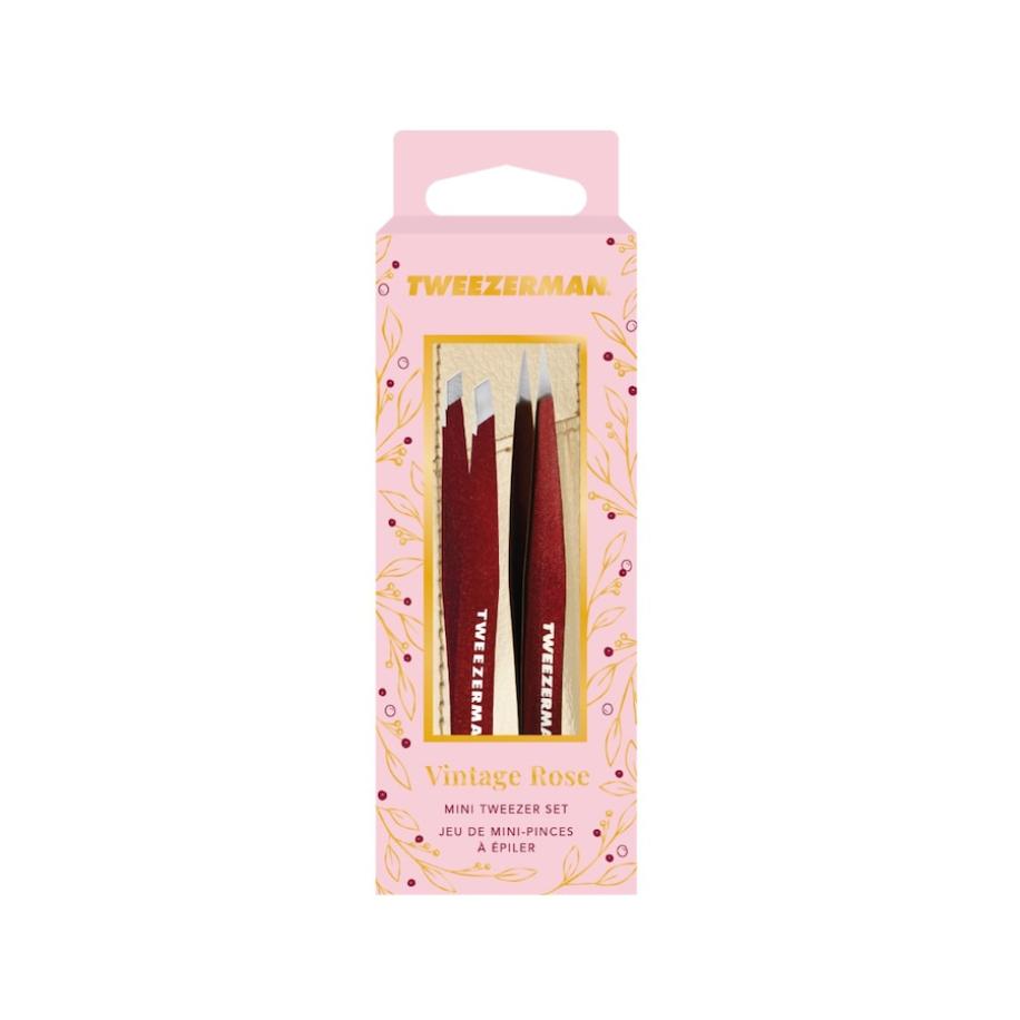Tweezerman Vintage Rose Mini Tweezer Set with Case