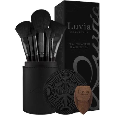 Luvia Cosmetics Brush Set Prime Vegan Pro Black Blushpenselen Dames