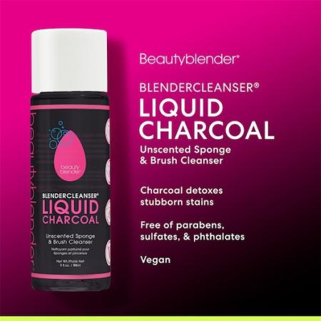 beautyblender Reiniging Reinigingsmiddel Vloeibaar Charocoal Kwastenreinigers Unisex 90 ml