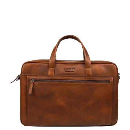 DSTRCT Premium Collection Laptopbag 15,6 cognac II