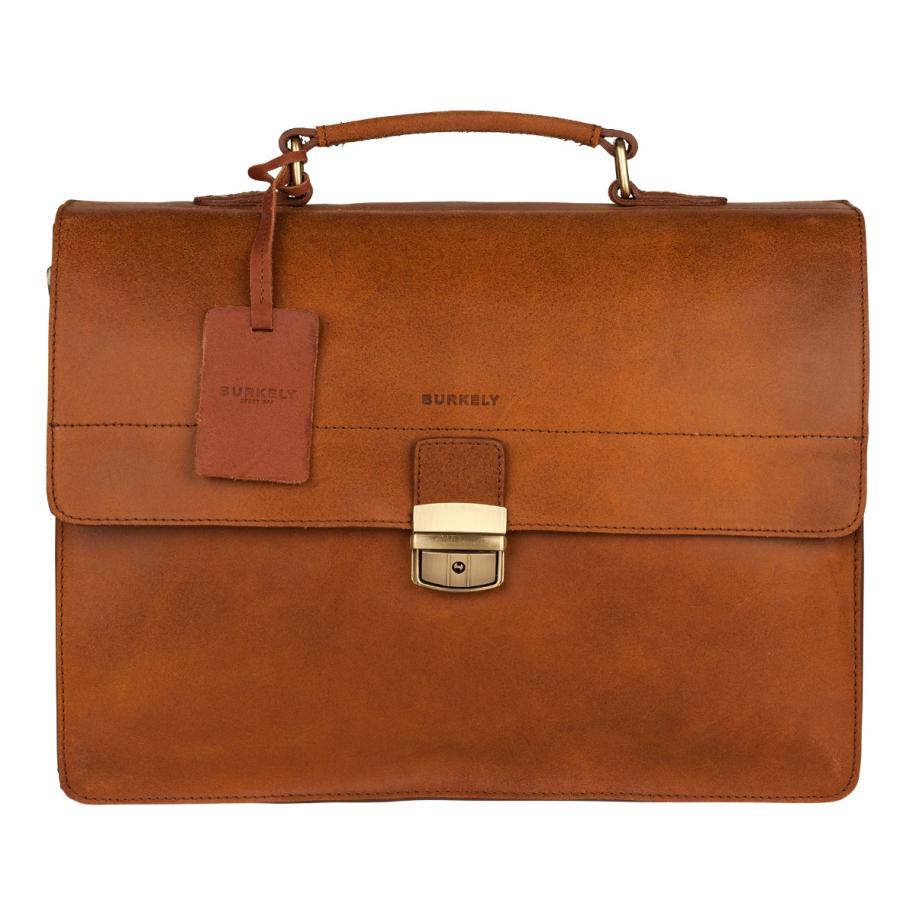 Burkely Vintage Dean Briefcase cognac Aktetas Bruin
