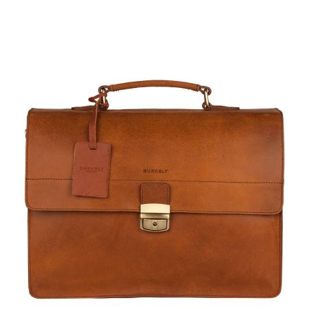 Burkely Vintage Dean Briefcase cognac Aktetas