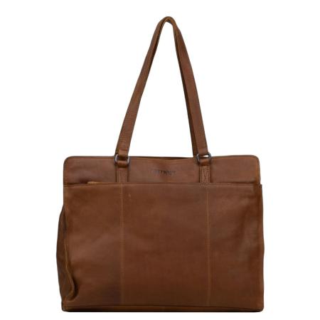 DSTRCT Preston Park Laptop Workingbag 15.6 cognac