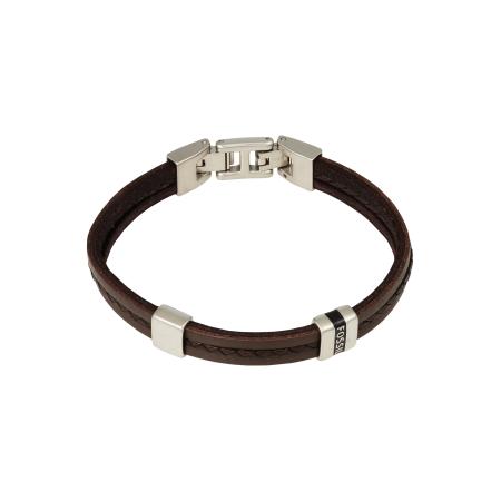 Fossil FOSSIL Armband chocoladebruin / zilver