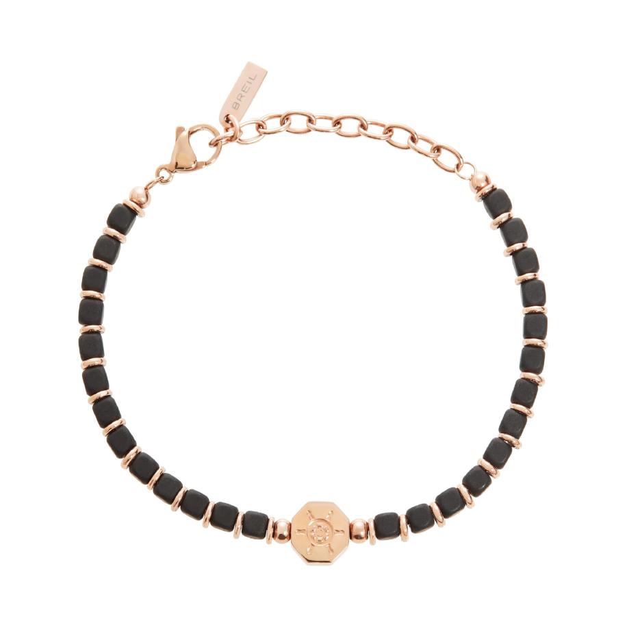 Breil Breil Armband rose-goud / zwart -