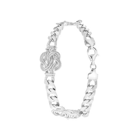 Lucardi Lucardi Armband Dagi Knoten zilver