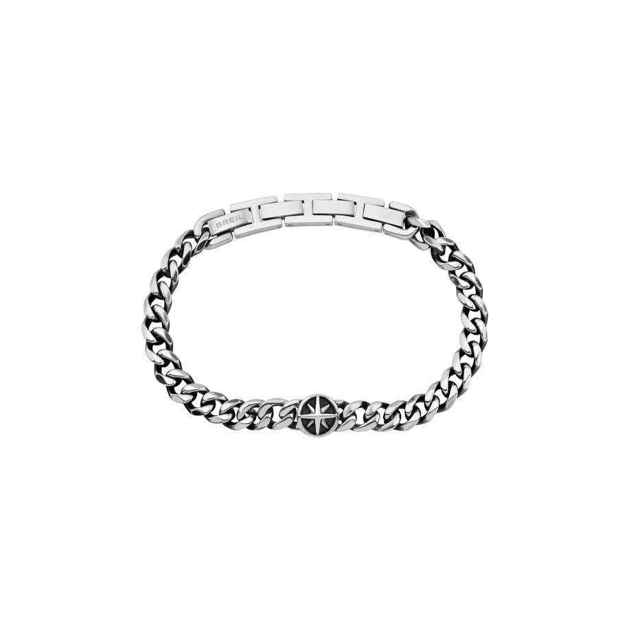 Breil Breil Armband Dock zwart / zilver -