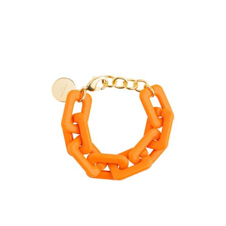 Cheeky Chain Munich Armband Twiggy goud / donkeroranje