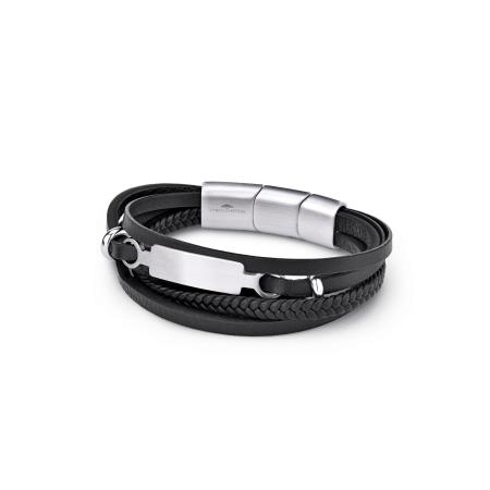 Fynch-Hatton FYNCH-HATTON Armband zwart / zilver