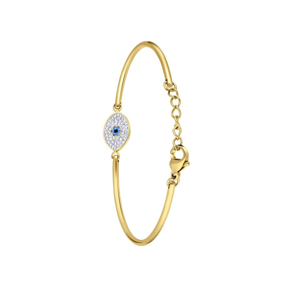 Lucardi Lucardi Armband blauw / goud / wit -