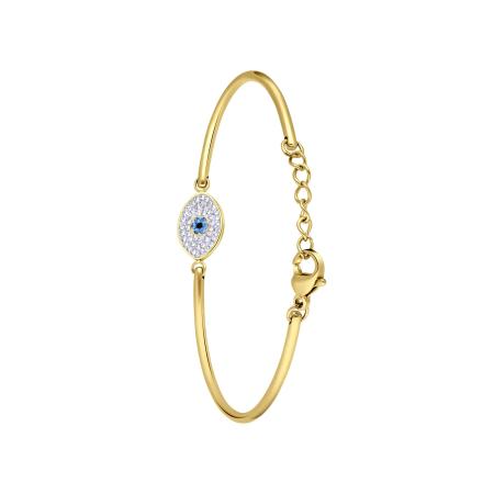 Lucardi Lucardi Armband blauw / goud / wit