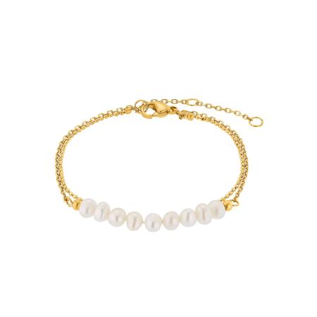 Heideman Heideman Armband Tony goud / wit