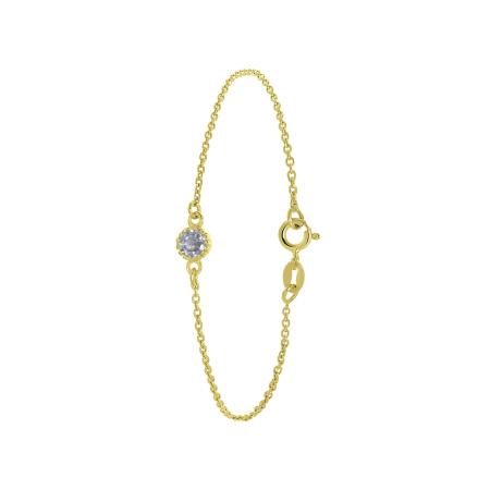 Lucardi Lucardi Armband blauw / goud