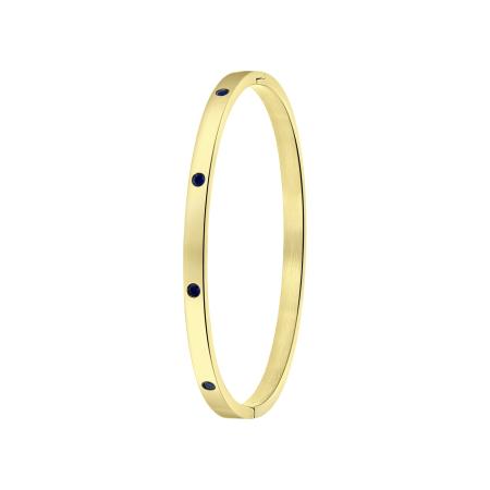 Lucardi Lucardi Armband goud / zwart