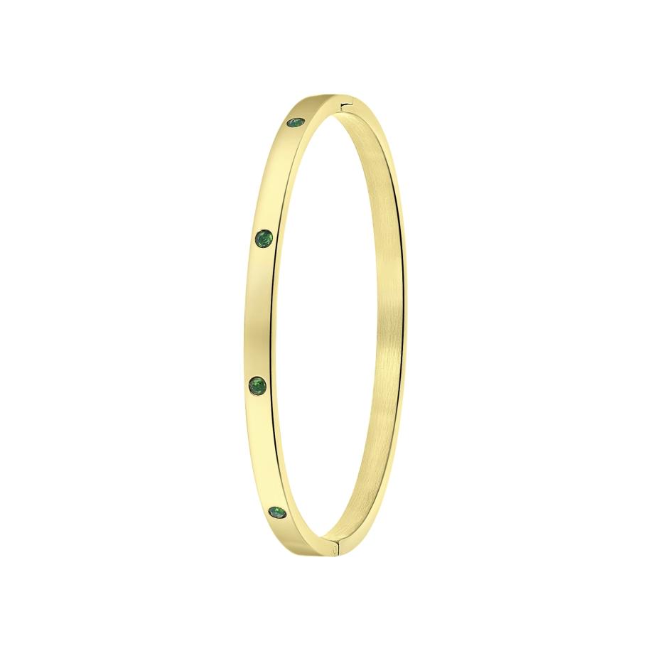 Lucardi Lucardi Armband goud / groen -