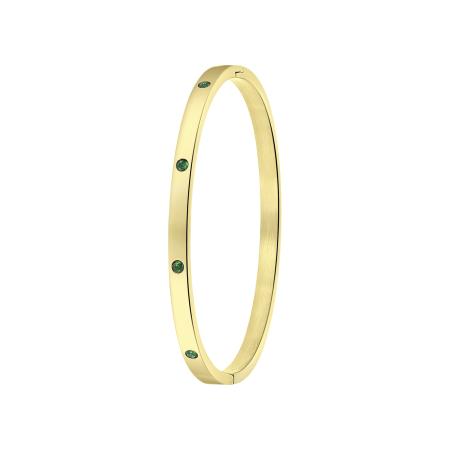 Lucardi Lucardi Armband goud / groen