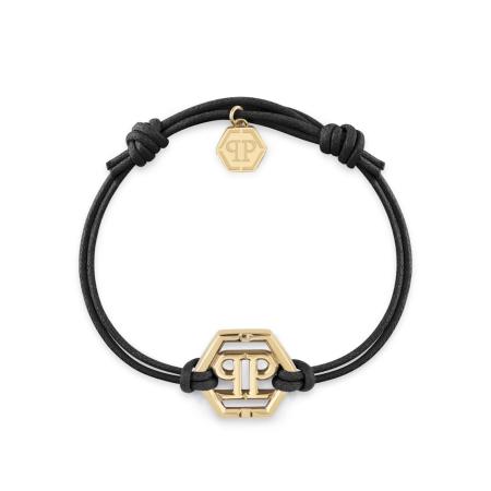 Philipp Plein Philipp Plein Jewellery Armband Frienship Hexagon goud / zwart