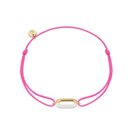 Glanzstücke München Glanzstücke München Armband goudgeel / pink / wit