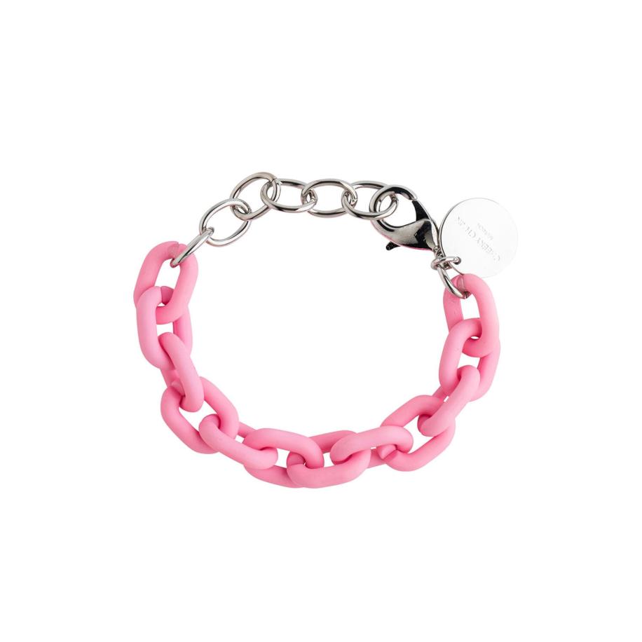Cheeky Chain Munich Cheeky Chain Munich Armband Lio rosa / zilver -
