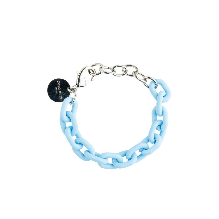 Cheeky Chain Munich Cheeky Chain Munich Armband Lio hemelsblauw / zilver -