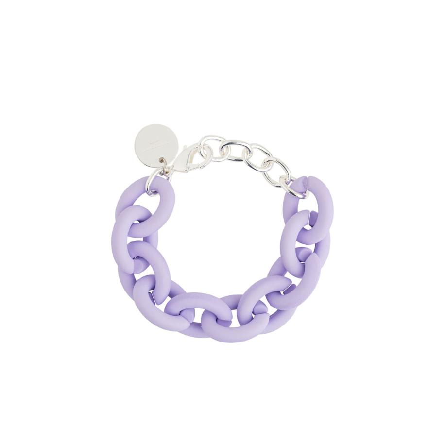 Cheeky Chain Munich Armband Chunky Soft lavendel / zilver Paars