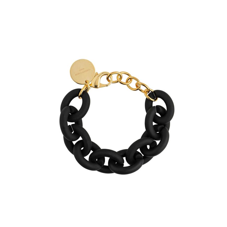 Cheeky Chain Munich Cheeky Chain Munich Armband Chunky Soft goud / zwart -