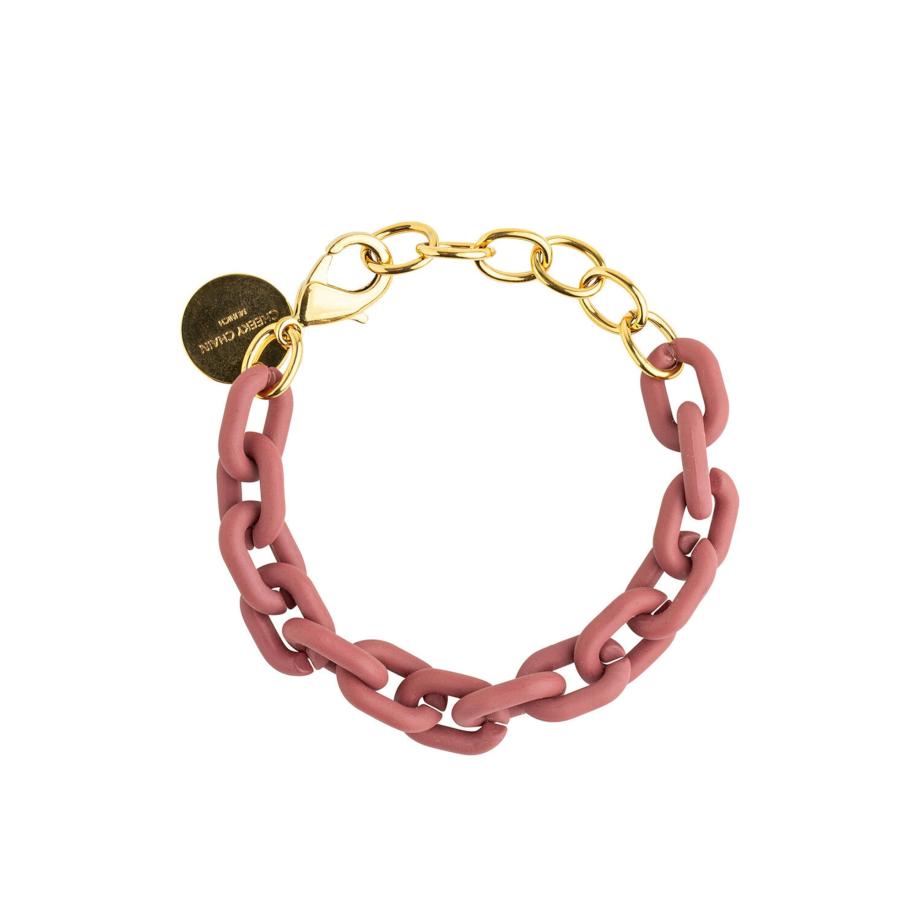 Cheeky Chain Munich Cheeky Chain Munich Armband Lio goud / framboos -