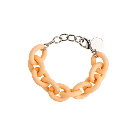 Cheeky Chain Munich Cheeky Chain Munich Armband Chunky Soft abrikoos / zilver