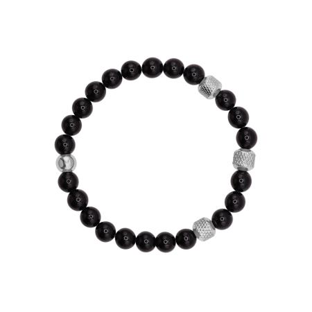 Heideman Heideman Armband Kyle zwart / zilver