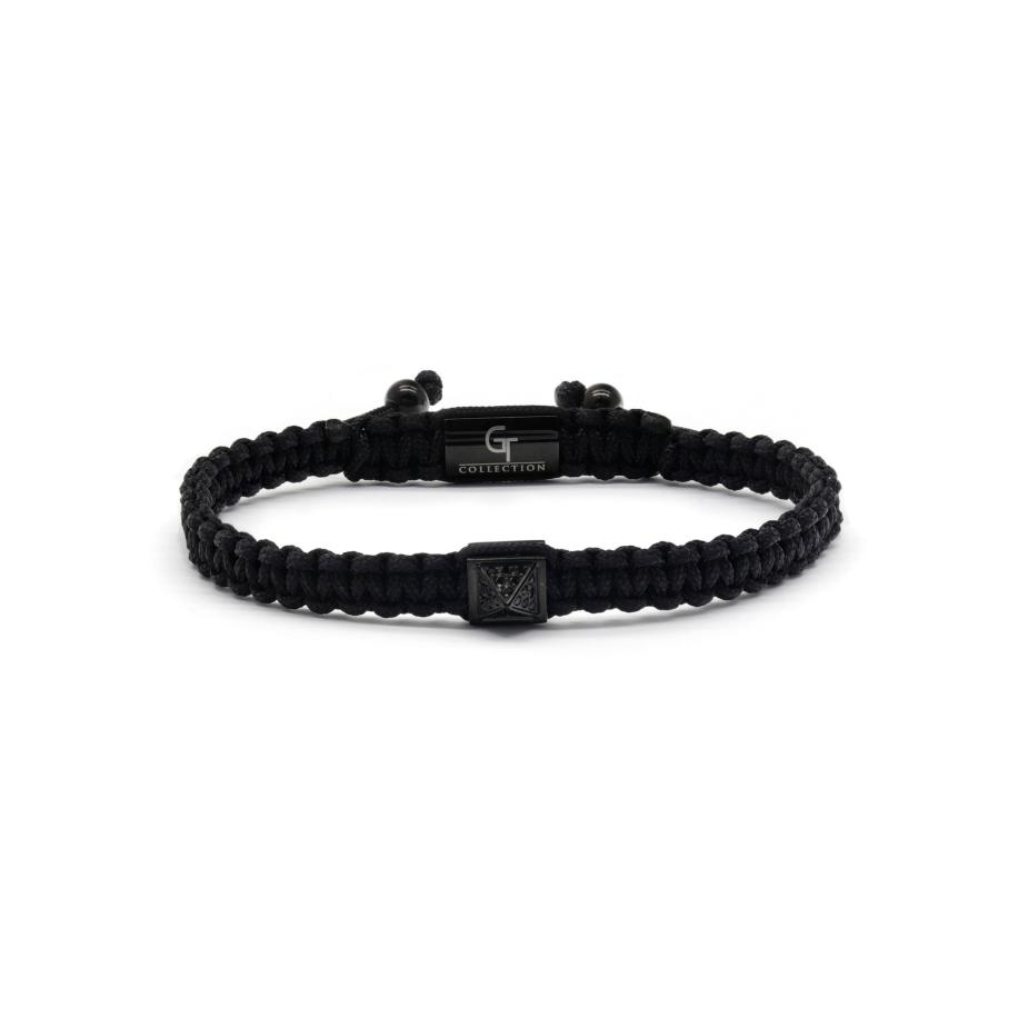 GT Collection Armband Pyramid-Bracelet zwart Zwart