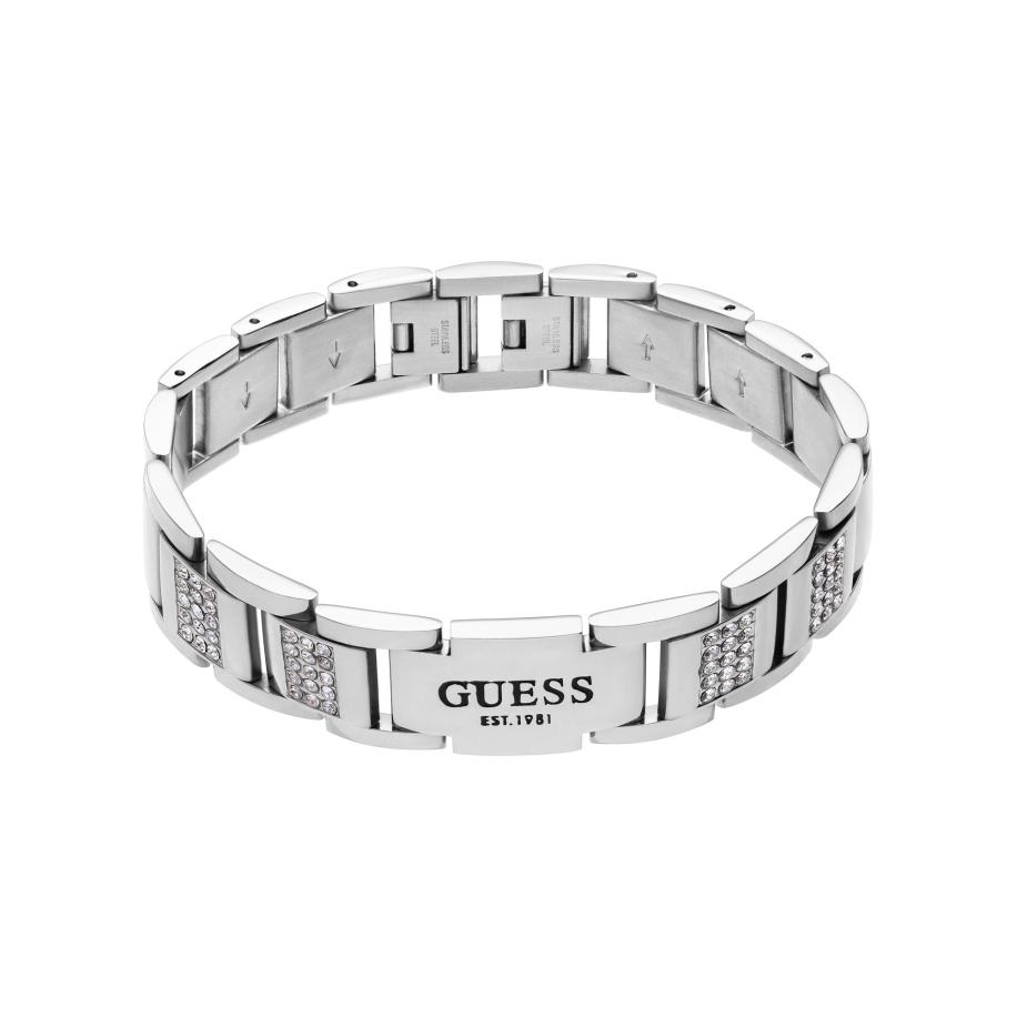 Guess GUESS Armband zwart / zilver / transparant -