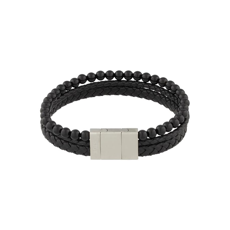 Hugo Boss BOSS Armband Sphere zwart / zilver -