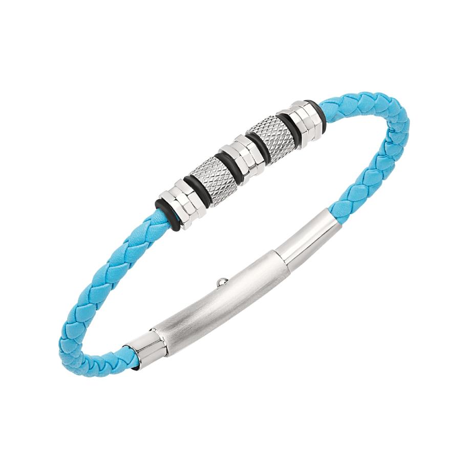 Breil Breil Armband lichtblauw / zwart / zilver -