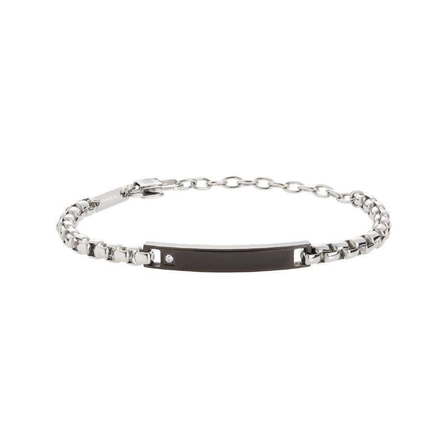 Breil Breil Armband zwart / zilver / transparant -