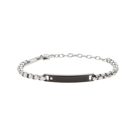 Breil Breil Armband zwart / zilver / transparant