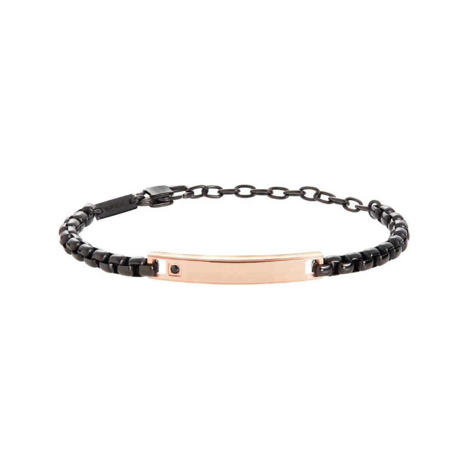 Breil Breil Armband rose-goud / zwart -