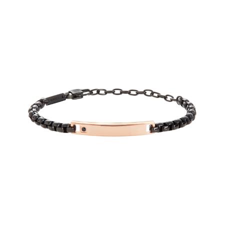 Breil Breil Armband rose-goud / zwart