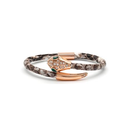 GT Collection GT Collection Armband Snake Head lichtbruin