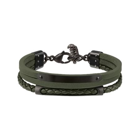 Breil Breil Armband donkergroen / zwart
