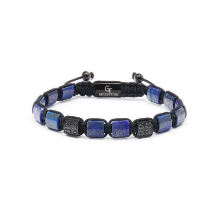 GT Collection GT Collection Armband Flat-Bead blauw