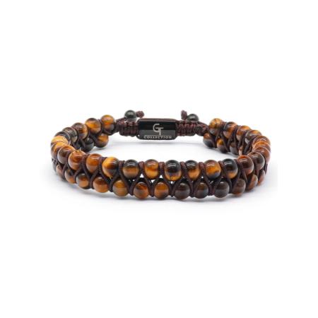 GT Collection GT Collection Armband Double-Bead bruin