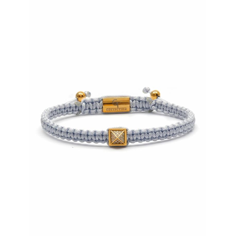 GT Collection Armband Pyramid-Bracelet wit Wit