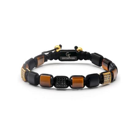 GT Collection GT Collection Armband Flat-Bead bruin