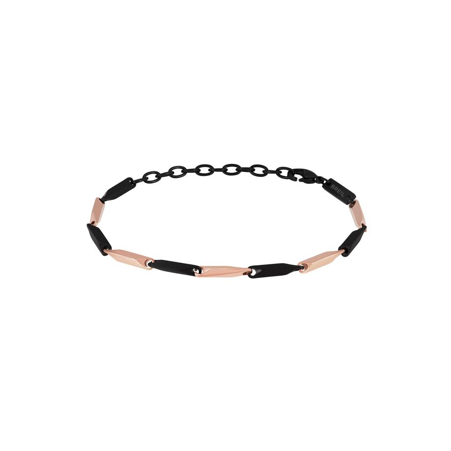 Breil Breil Armband rose-goud / zwart -